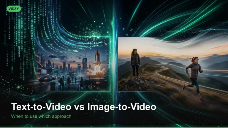 Text-to-Video vs Image-to-Video: When to Use Which