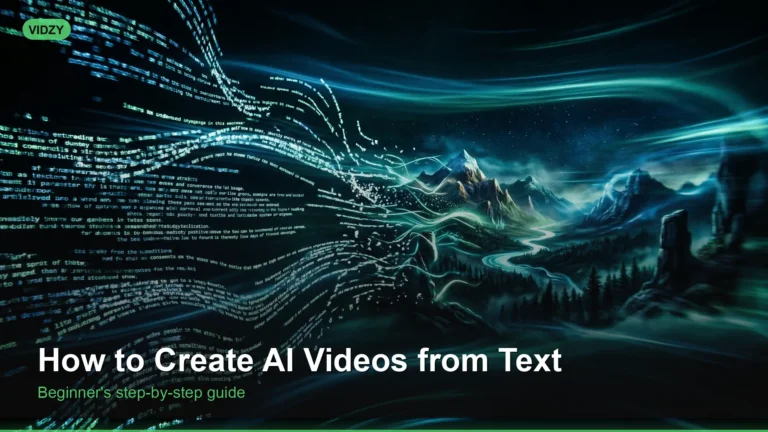 How to Create AI Videos from Text: Beginner Guide