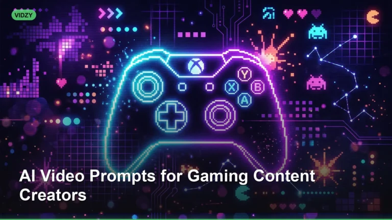 AI Video Prompts for Gaming Content Creators