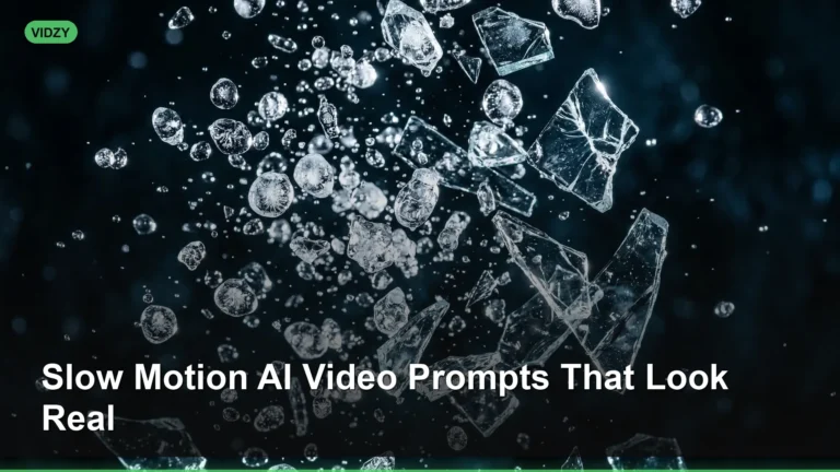 Slow Motion AI Video Prompts That Look Real