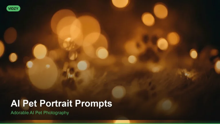 AI Pet Portrait Prompts: Professional Quality