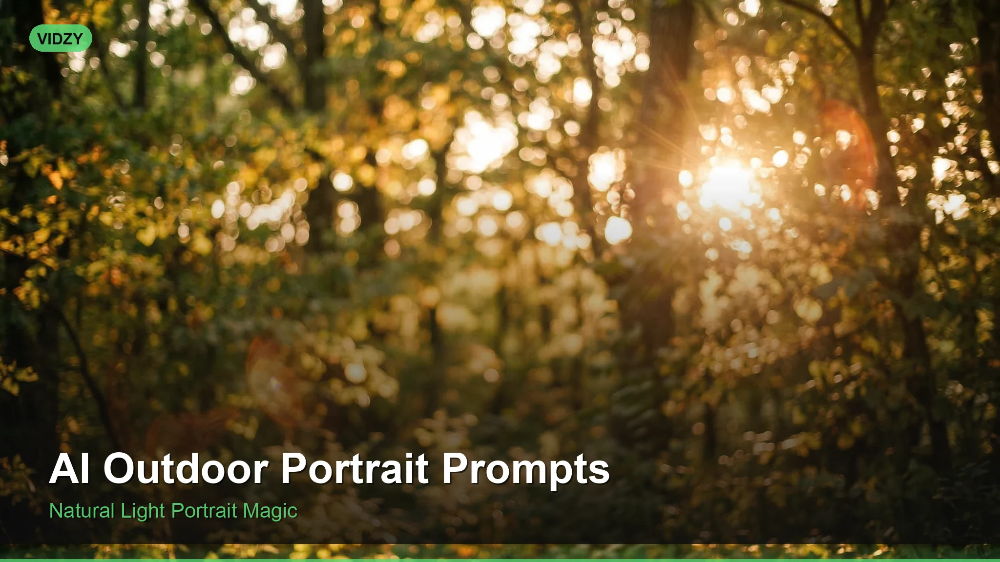 AI Outdoor Portrait Prompts: Natural Lighting