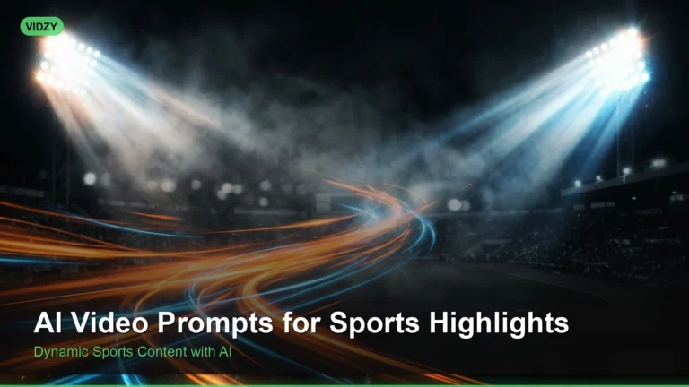 AI Video Prompts for Sports Highlights