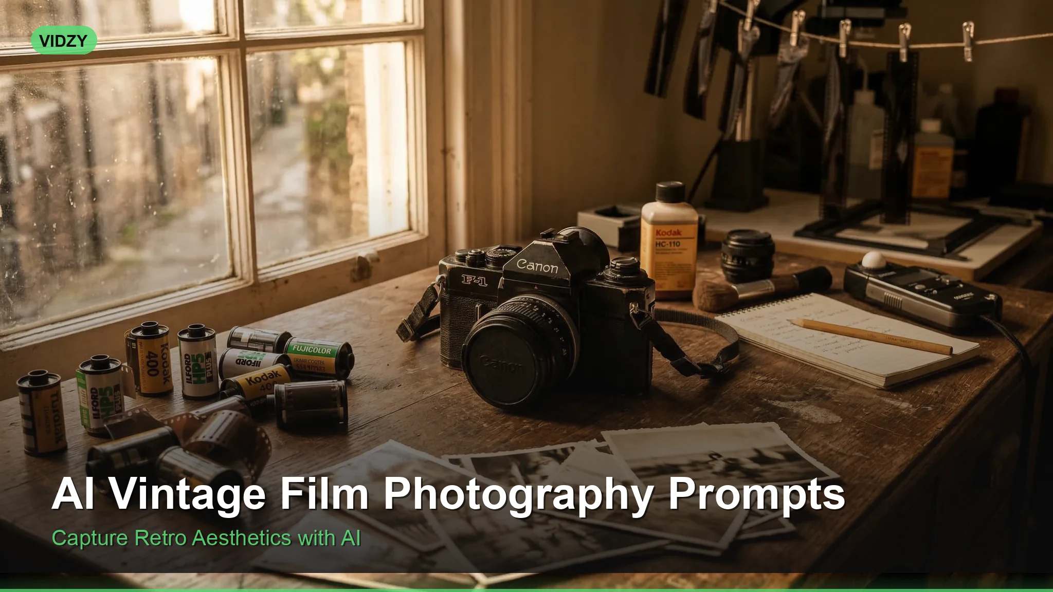 AI Prompts for Vintage Film Photography Look