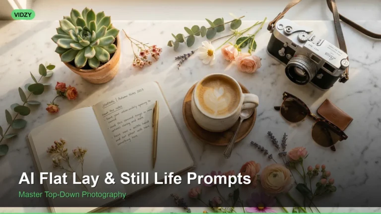 AI Prompts for Flat Lay & Still Life Photography