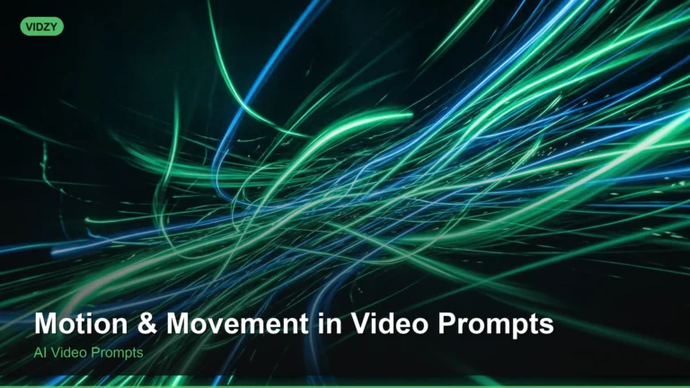 How to Describe Motion and Movement in Video Prompts