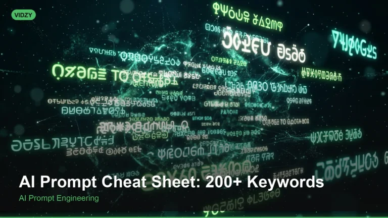 AI Prompt Cheat Sheet: 200+ Keywords by Category
