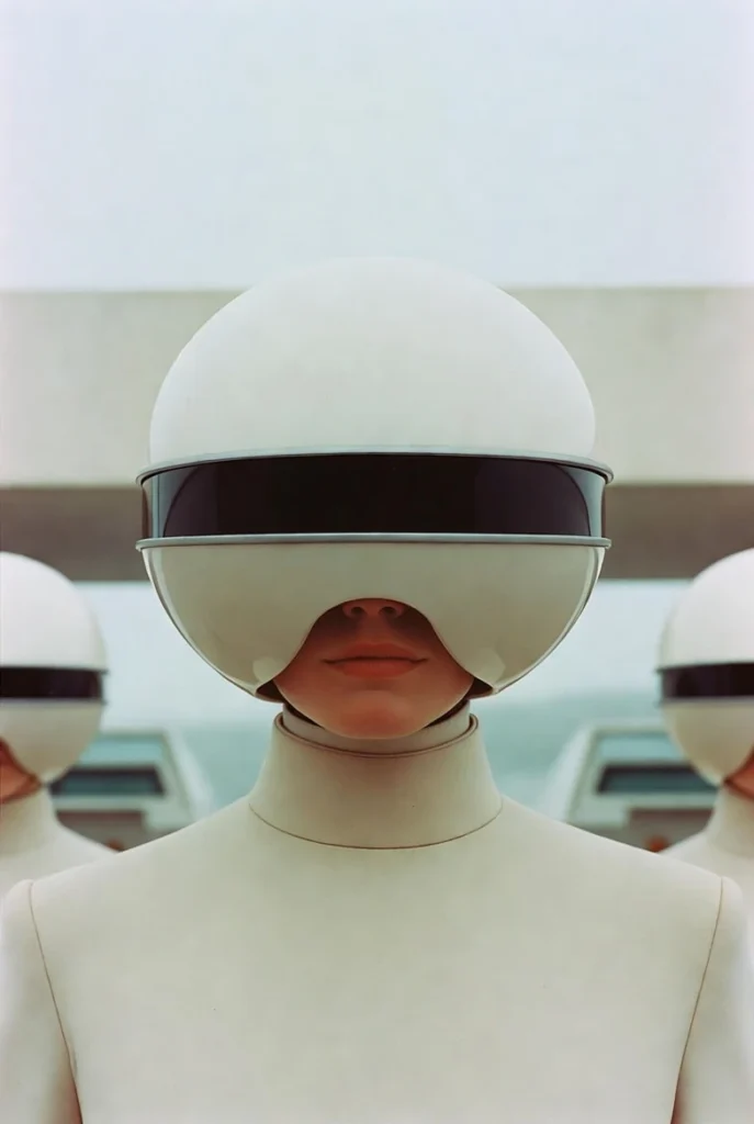 Retro-futuristic 1970s sci-fi