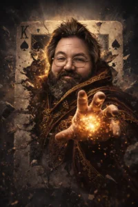 Playing Card Sorcerer Portrait