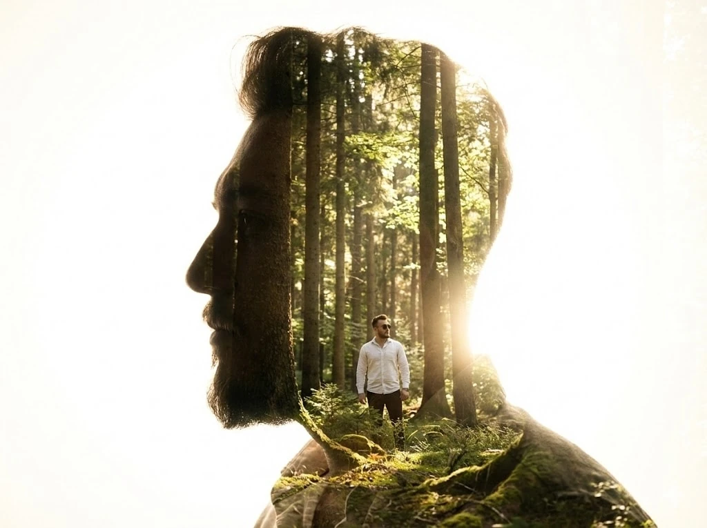 Double Exposure Portrait