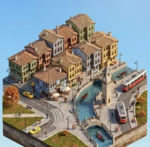 Isometric City Diorama