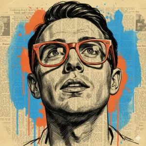 Mixed Media Portrait Illustration