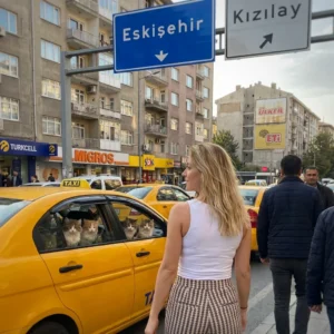 Ultra-Realistic Amateur Street Photo of Ankara Scene