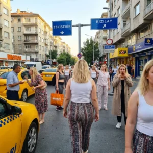 Ultra-Realistic Street Photo Prompt: Turkish Woman in Ankara