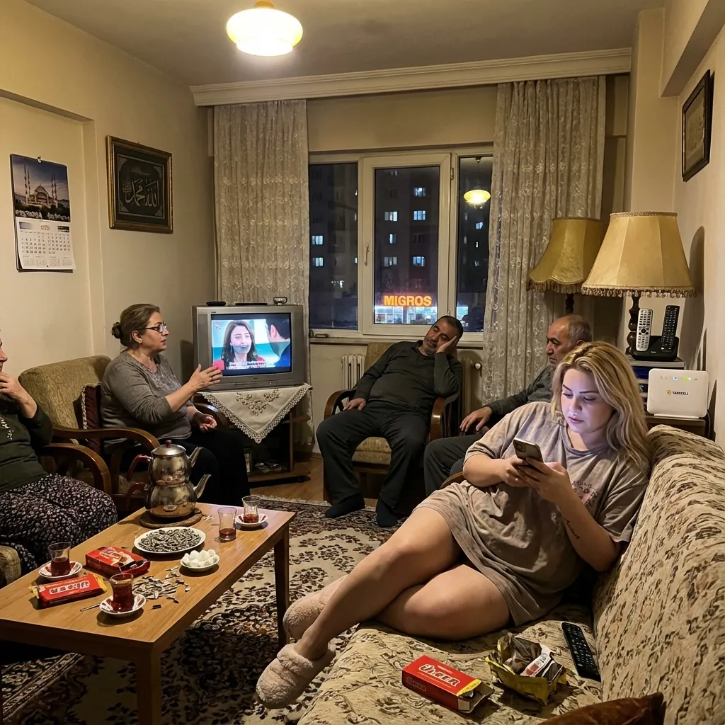 Cozy Night in Ankara: A Turkish TV Series Snapshot