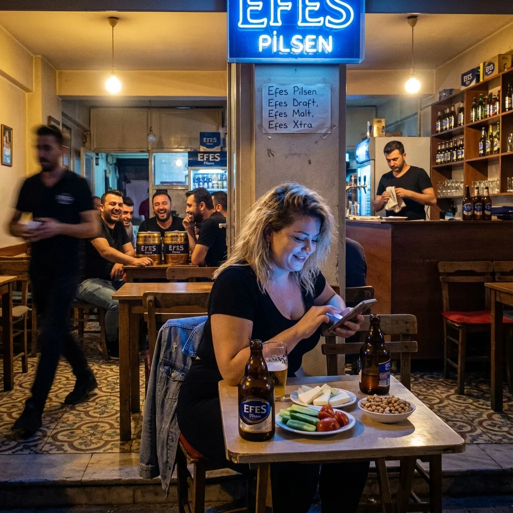 Ankara Night Scene in a Meyhane