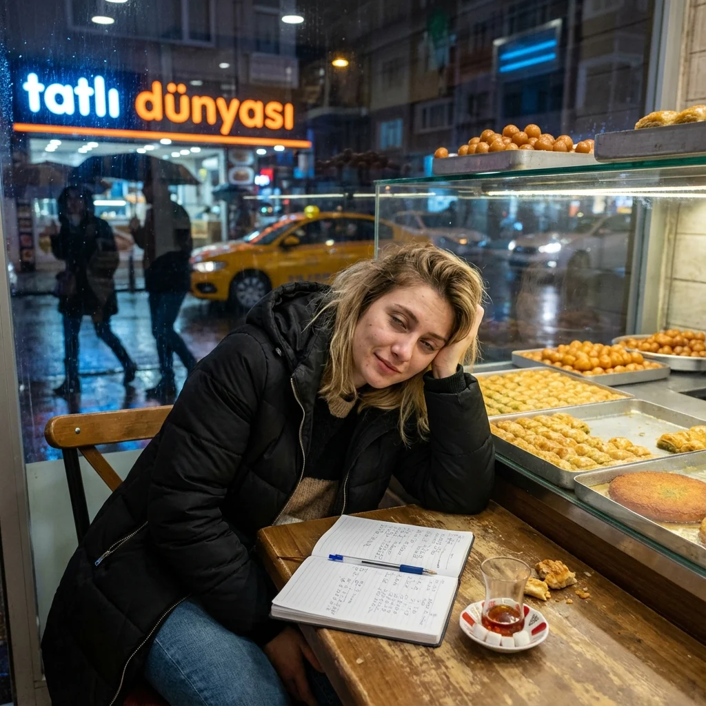 Evening at a Turkish Dessert Shop – A Photographic Story
