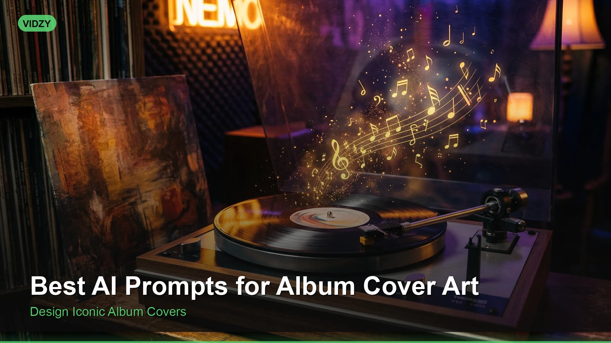 Best AI Prompts for Album & Music Cover Art