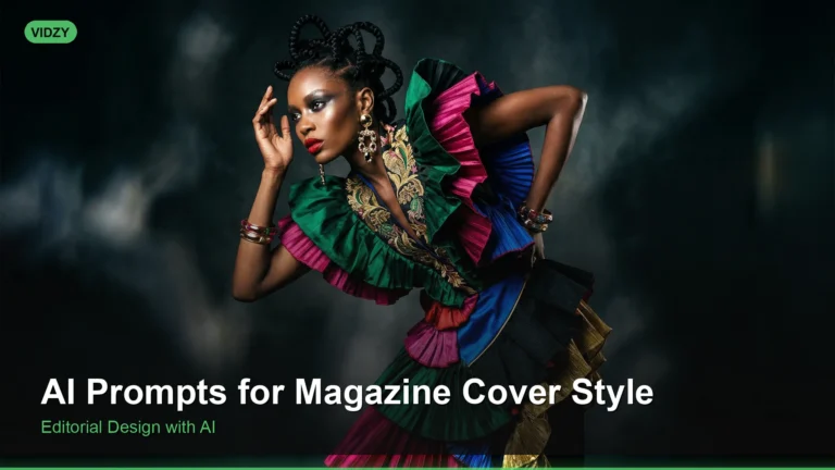 AI Prompts for Magazine Cover Style Images